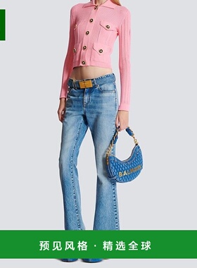 香港直邮Balmain 长袖针织开衫 EF1KL150KI10