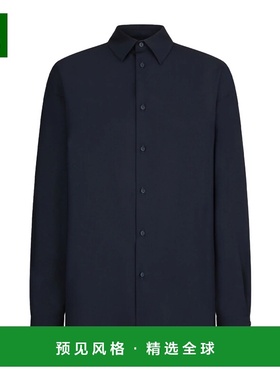 香港直邮DONDUP 女士衬衫 DC446WF0186DXXX890 SS2025 蓝色