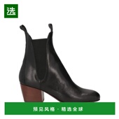 美国直邮 时装 AGL 1h可退 切尔西靴 女鞋 靴 真皮圆头方跟弹性