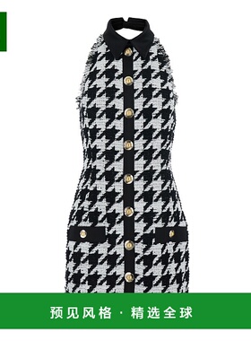 香港直邮Balmain 无袖连衣裙 FF1R3350MH37露背