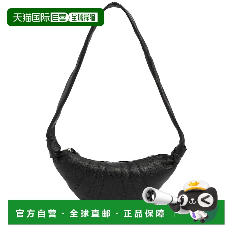 香港直邮Lemaire 女士 Croissant小号粒面皮革单肩包