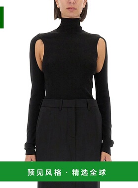 香港直邮HELMUT LANG 女士T恤 O06HW702001 AW2024 黑色 Helmut L