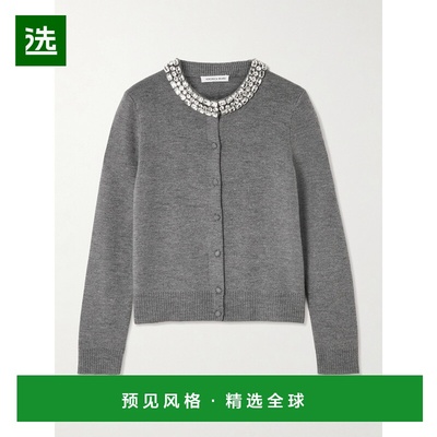 1h可退 香港直邮VERONICA BEARD 女士 Daro 水晶装饰羊毛针织开衫