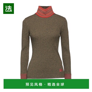 1h可退 香港直邮Wales Bonner 女士 高领上衣 green绿色 舒适时尚