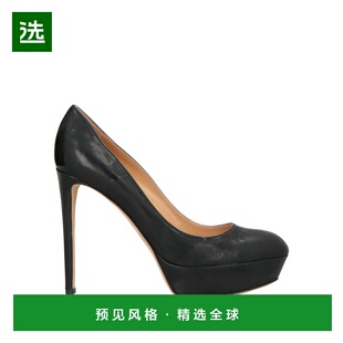 1h可退 香港直邮Sergio Rossi 塞乔·罗西 女士 浅口鞋 black黑色