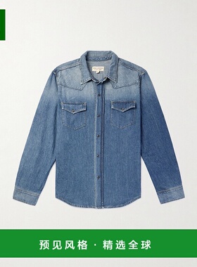 1h可退 香港直邮NILI LOTAN 男士 特拉维斯牛仔布衬衫 11758W46CL
