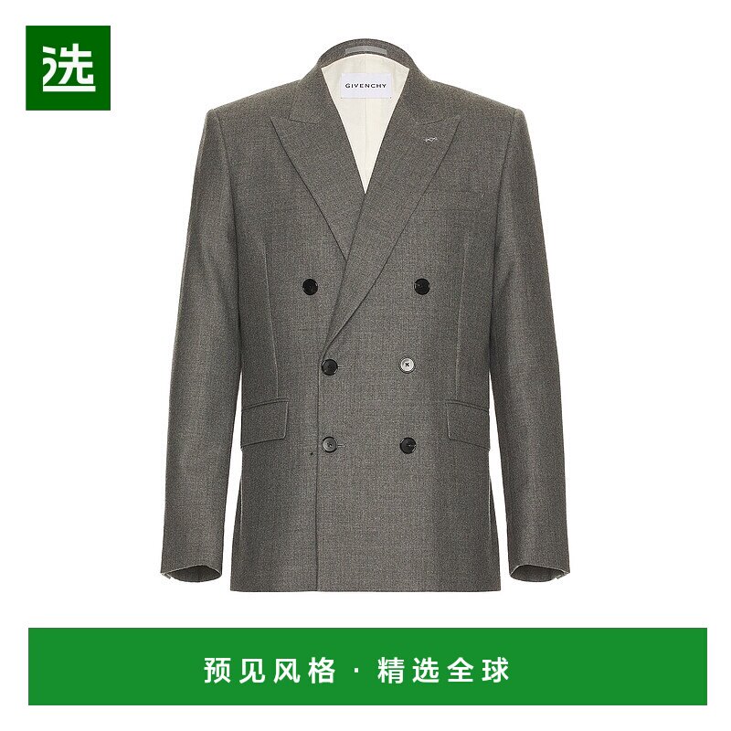 1h可退 香港直邮Givenchy 纪梵希 男士 雙排扣西裝外套 BM30K6164