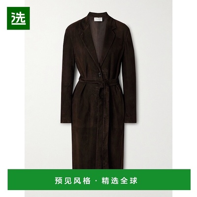 香港直邮The Row 女士 Babilonia 绒面革西装大衣 8890L310