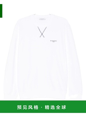 香港直邮GIVENCHY 男士针织衫 BMJ0P63YS1100 SS2026 白色 Logo C