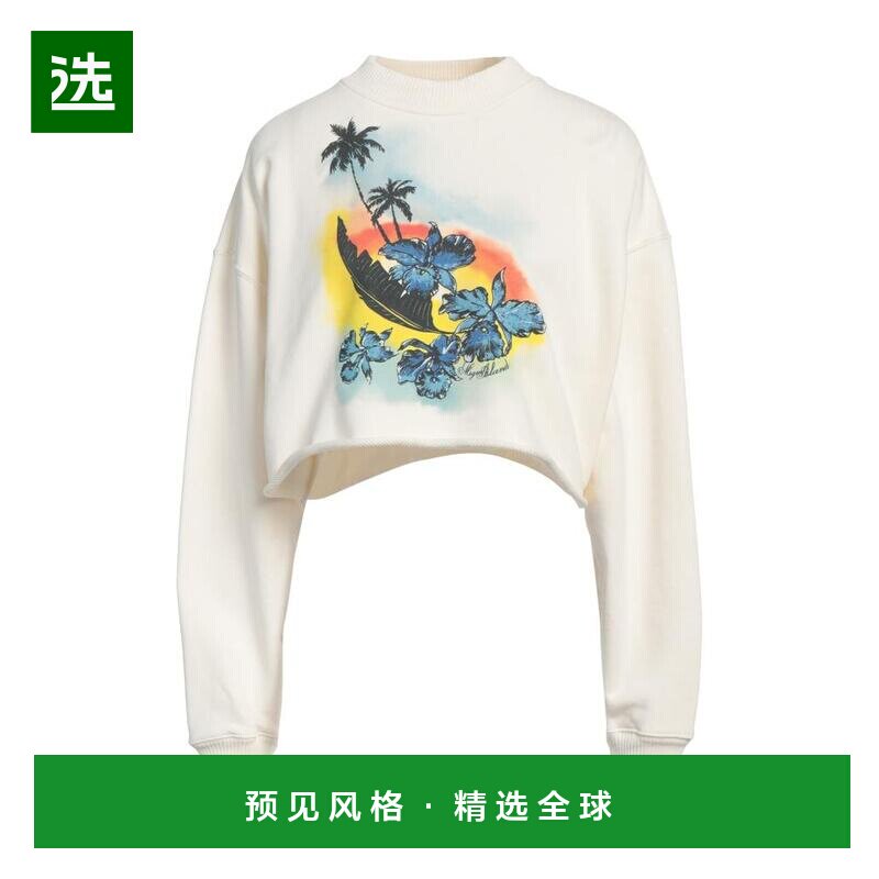 1h可退 【美国直邮】msgm 女士 运动衫圆领舒适透气百搭潮牌 高级