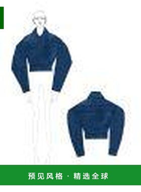 香港直邮GIVENCHY 女士夹克 BW00UC517B420 SS2026 蓝色 CROPPED