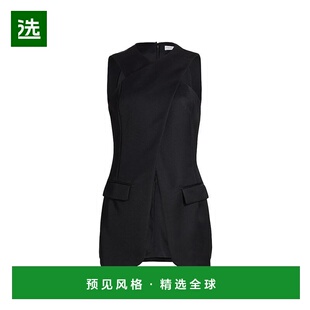 【美国直邮】Rosetta Getty 羊毛斜纹布交叉前无袖上衣 女装毛衣