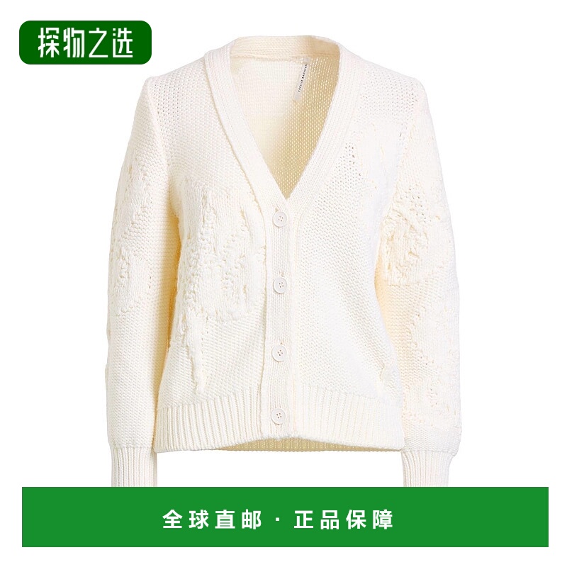 香港直邮Cecilie Bahnsen 女士 针织开衫 beige米色 舒适时尚羊毛