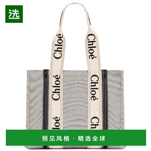 1h可退 香港直邮Chloe 蔻依 女士 Woody logo印花手提包 C22AS383