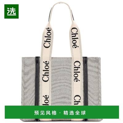 1h可退 香港直邮Chloe 蔻依 女士 Woody logo印花手提包 C22AS383