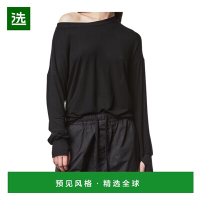 香港直邮Thom Krom 女士针织毛衣 WTS558BLACK SS2025 黑色 露肩