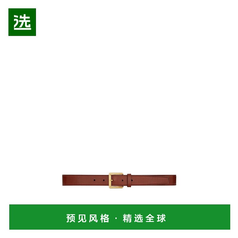 香港直邮Saint Laurent 矩形带扣皮革腰带 828776AACU5