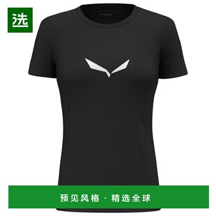 香港直邮SALEWA 女士户外T恤 1165062BLACKOUT CO 黑色