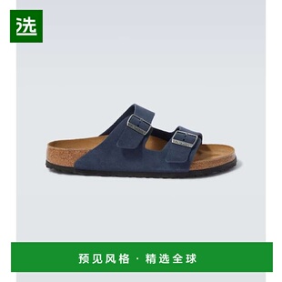 香港直邮birkenstock 勃肯 男士 Arizona 绒面革凉鞋