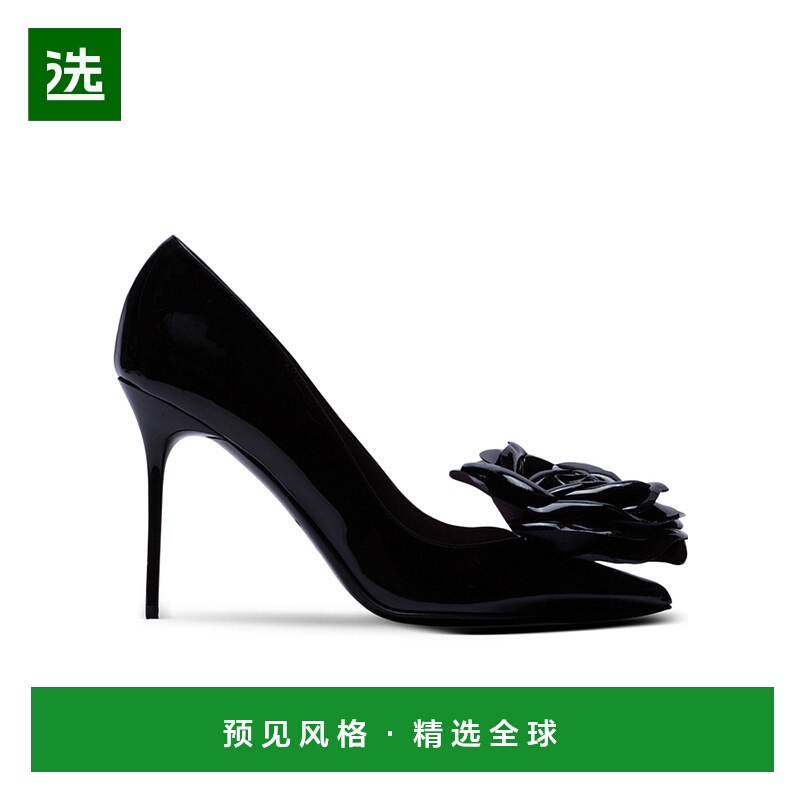 香港直邮Balmain 花朵细节高跟鞋 CN0UA015LPAT