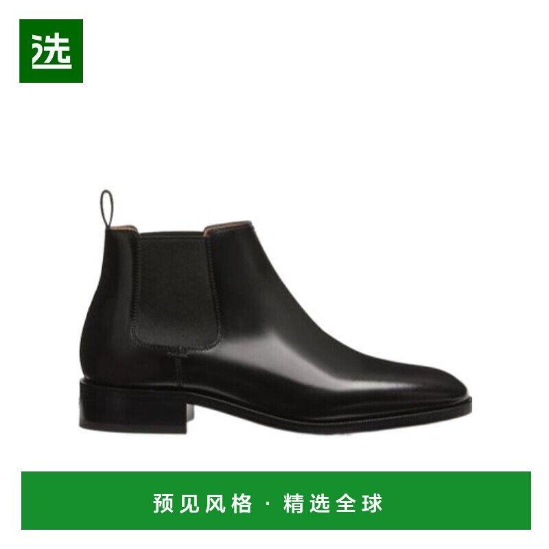 香港直邮Valentino 小牛皮切尔西靴短靴男鞋YS0K70NBK