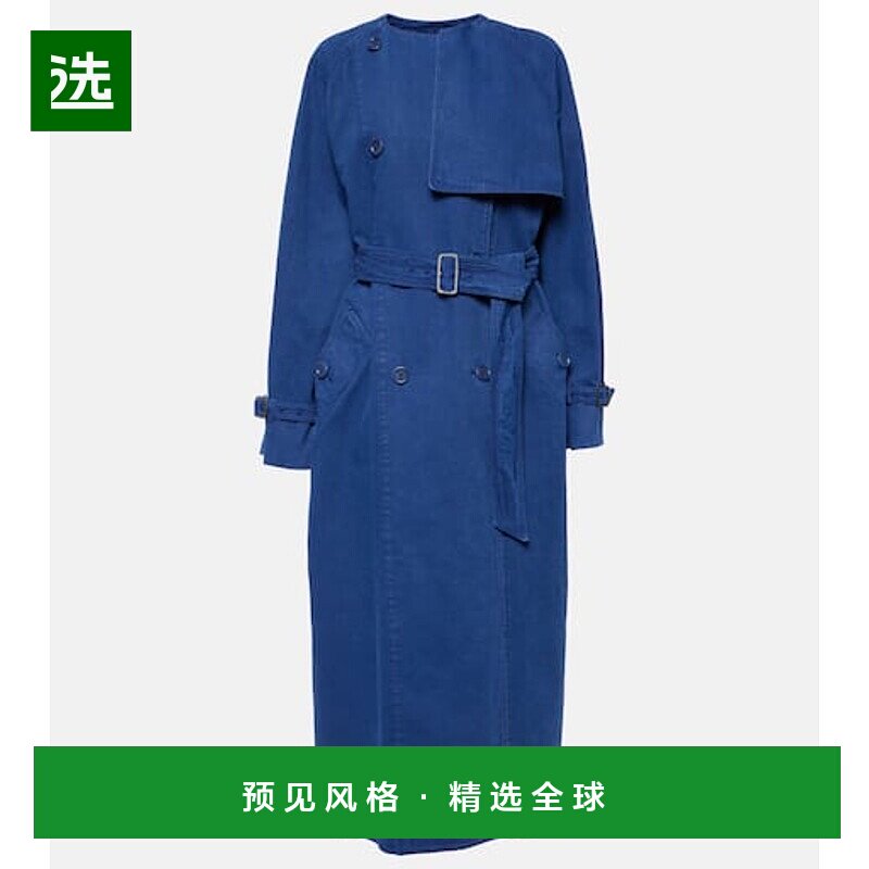 香港直邮MaxMara 麦斯玛拉 女士 Calao 棉质帆布风衣