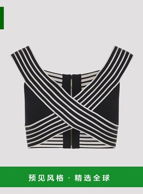 1h可退 香港直邮Elisabetta Franchi 女士 黑色针织上衣 TK44S61E