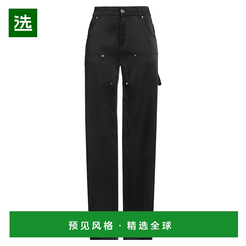 1h可退 香港直邮Blumarine 蓝色情人 女士 休闲长裤 black黑色 舒