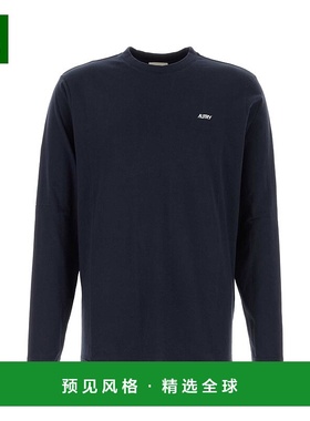 1h可退 香港直邮AUTRY 男士 深蓝棉质T恤 LSPXA6JB blue蓝色 舒适