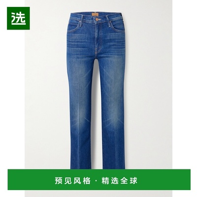 1h可退 香港直邮mother 女士 Kick It Flood 高腰锥形牛仔裤 1120