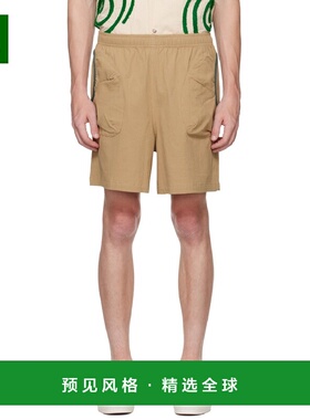 1h可退 香港直邮Brain Dead 男士 驼色 3D Pocket 短裤 BDS23B230