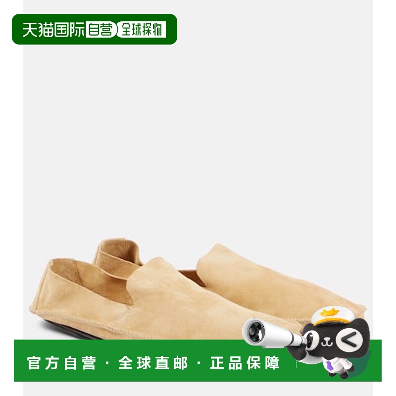 1h可退 香港直邮The Row 女士 Tyler 绒面革乐福鞋 beige米色 舒