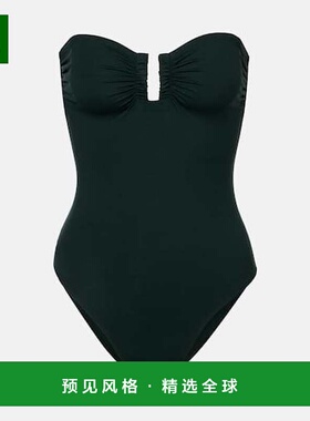 1h可退 香港直邮ERES 女士 Cassiopée 抹胸泳衣 black黑色 舒适