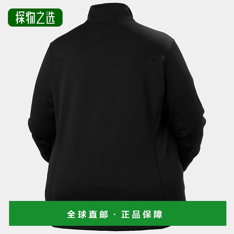 自营欧洲直邮Helly Hansen 女士黑色聚酯Versalite抓绒夹克Plus