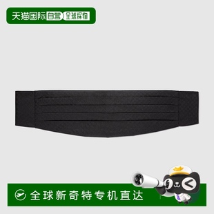 黑色 欧洲直邮Gucci古驰男士 丝绸腰带