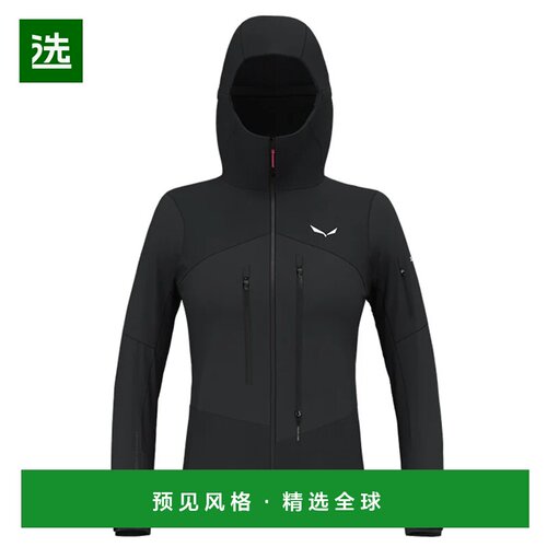 香港直邮SALEWA 女士户外风衣 28457NERO CO 黑色 GIACCA DONNA O