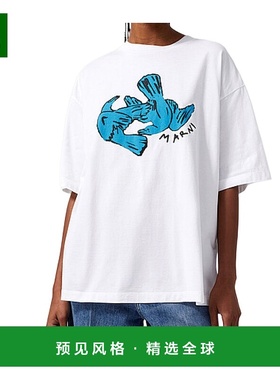 香港直邮Marni 印花圆领T恤 THJET49P19USCY57短袖