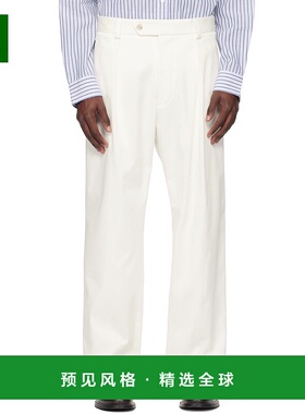 1h可退 香港直邮BOSS 波士 男士 白色 BECKHAM 联名长裤 50549203