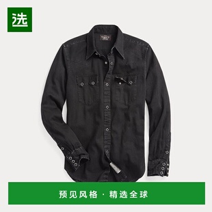欧洲直邮RalphLauren拉夫劳伦 RRL修身牛仔西部衬衫