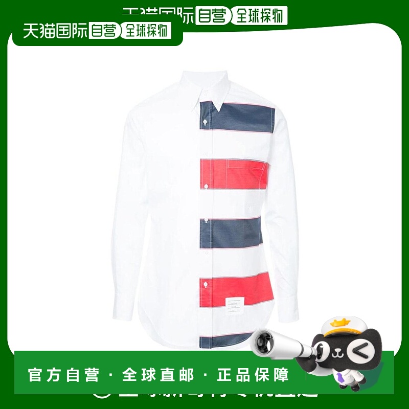 香港直邮Thom Browne 条纹印花衬衫 MWL001F02942