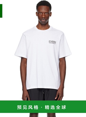 香港直邮AMIRI 男士 白色 Bones Stacked T 恤 AMJYTE1075针织