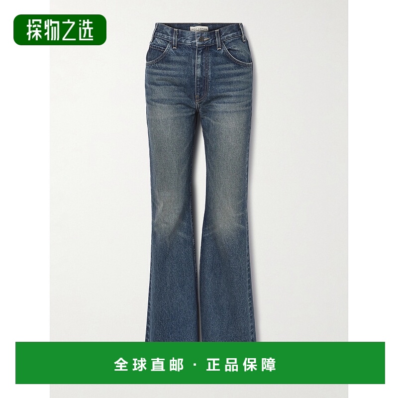 香港直邮NILI LOTAN 女士 Roe 中腰喇叭牛仔裤 12749W1208WSI