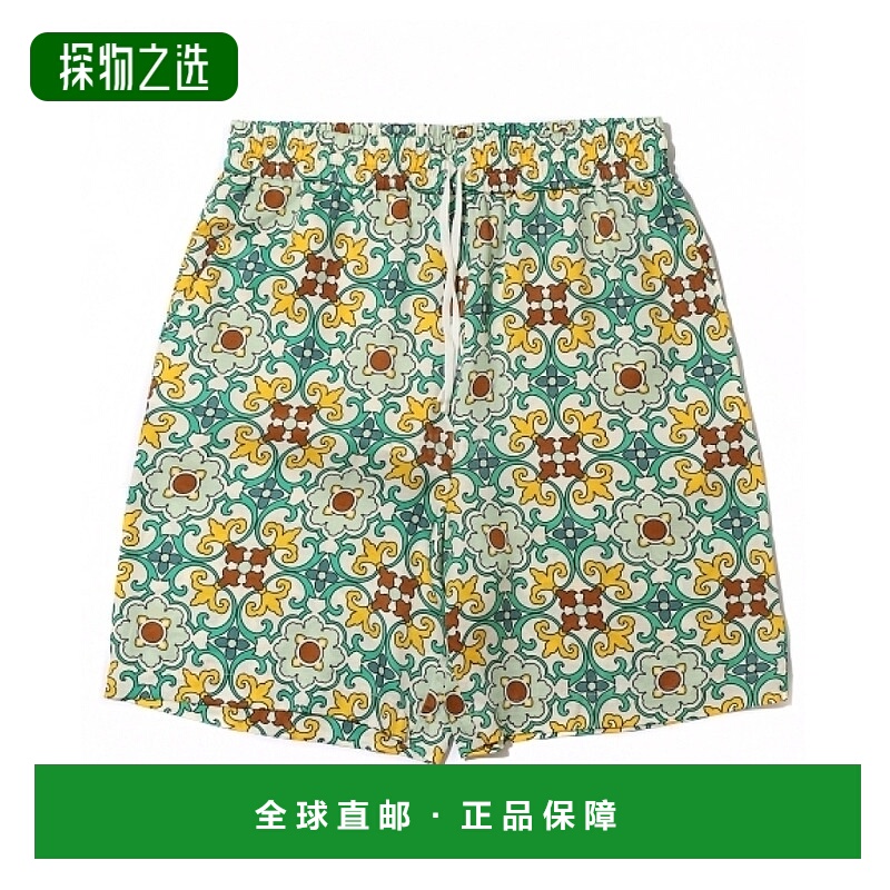韩国直邮DROLE DE MONSIEUR 彩陶系列 绿色短裤 休闲裤 BBS122-VI