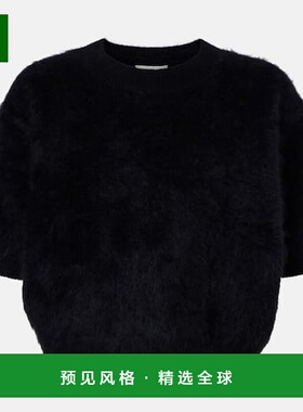 1h可退 香港直邮LISA YANG 女士 Juniper 磨毛羊绒上衣 black黑色