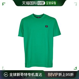 徽标圆领短袖 香港直邮Paul Shark C0P1002 T恤