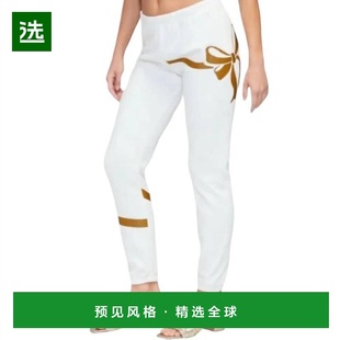 1h可退 【美国直邮】Wildfox|Open Me First 奶油色蝴蝶结慢跑裤