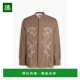 香港直邮officine generale 男士 1h可退 Gaston 刺绣棉质府绸衬