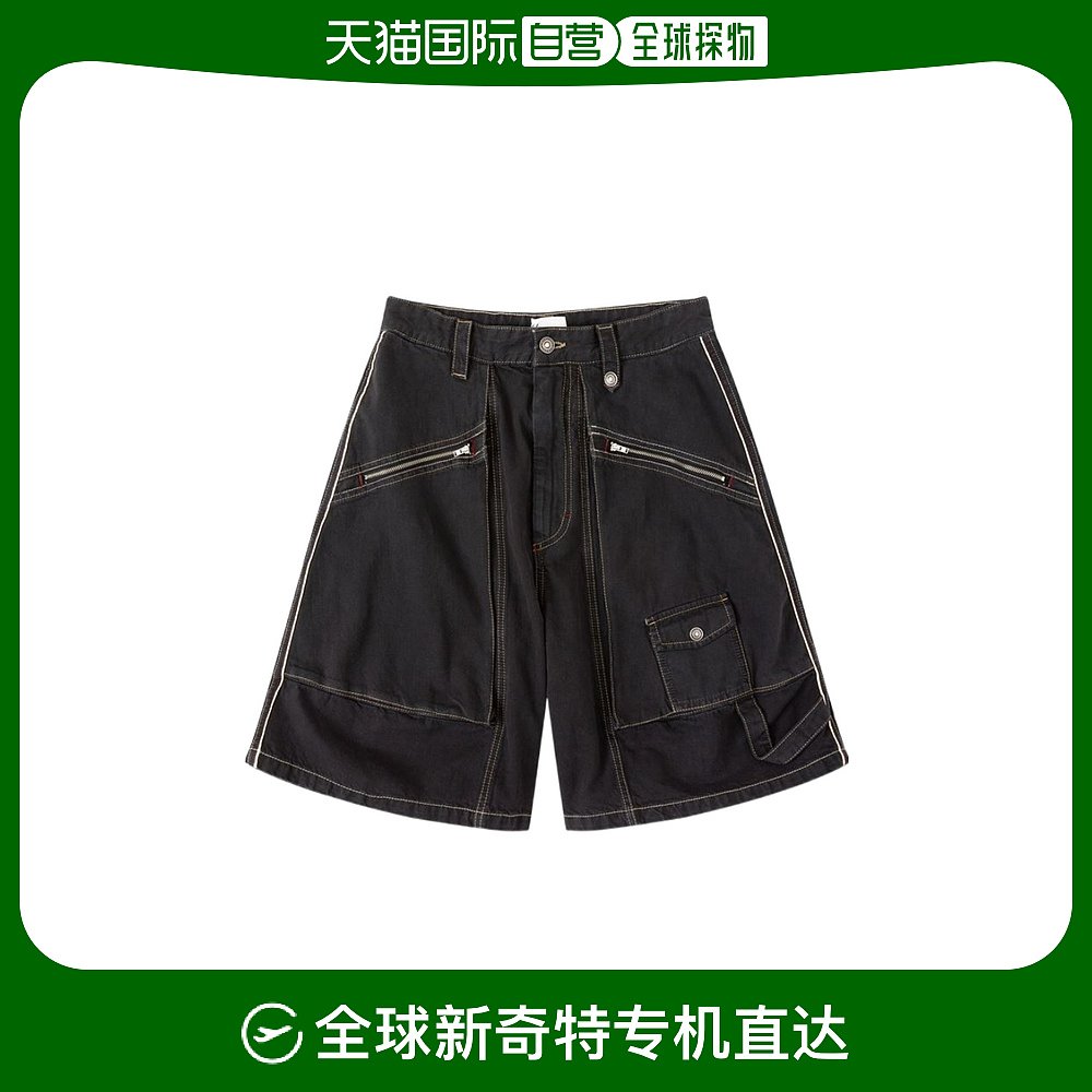 香港直邮Isabel Marant PEIO 徽标牛仔短裤 SH0065HAA2H06H