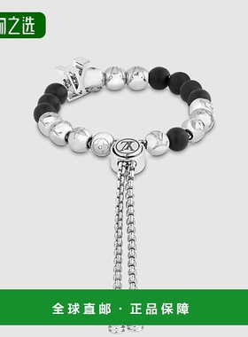 1h可退 欧洲直邮LV/路易威登 男士银色/黑色黄铜手链新款