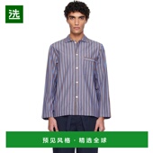 睡 棕色 香港直邮Tekla 1h可退 Poplin 男士 蓝色 Sleeved Long